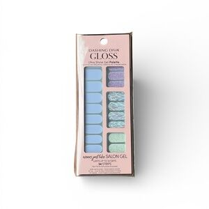 Dashing Diva Gloss Gleam Queen Gel Nail Strips 34ct Ultra Shine NIP